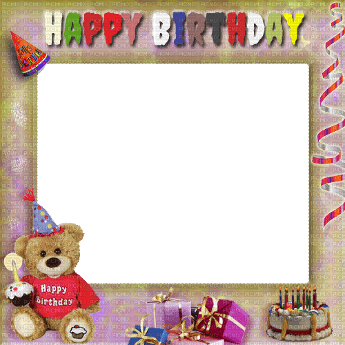 birthday frame - безплатен png