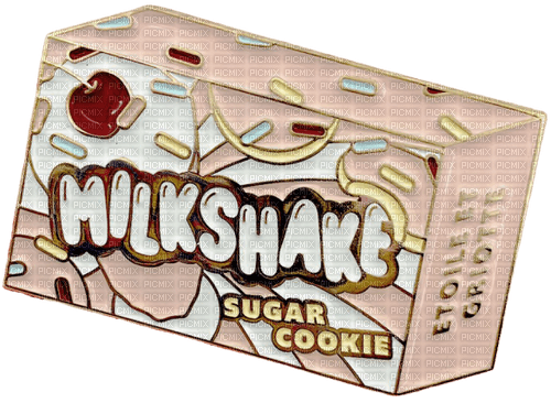 milkshake sugar cookie pin - ingyenes png