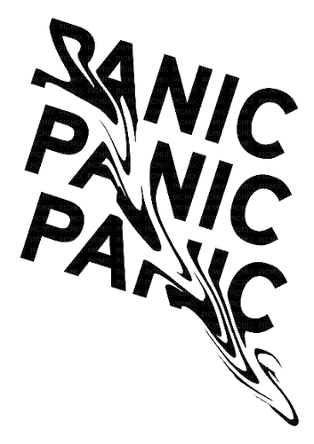 Panic.Text.black.Gothic.Victoriabea - PNG gratuit