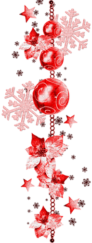Christmas.Winter.Deco.Red - ücretsiz png