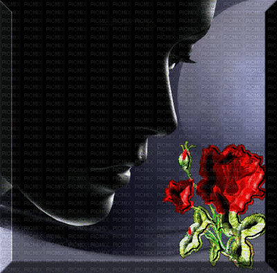 donna fiori - Δωρεάν κινούμενο GIF