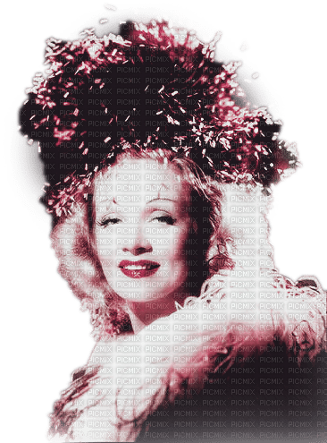 soave woman vintage Marlene Dietrich pink - png ฟรี