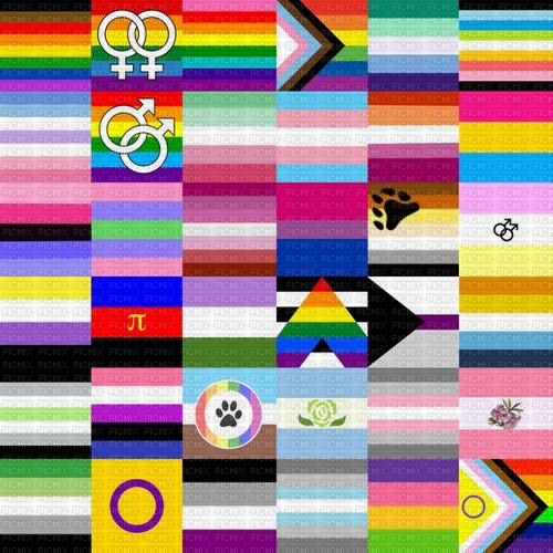 pride flags background - PNG gratuit