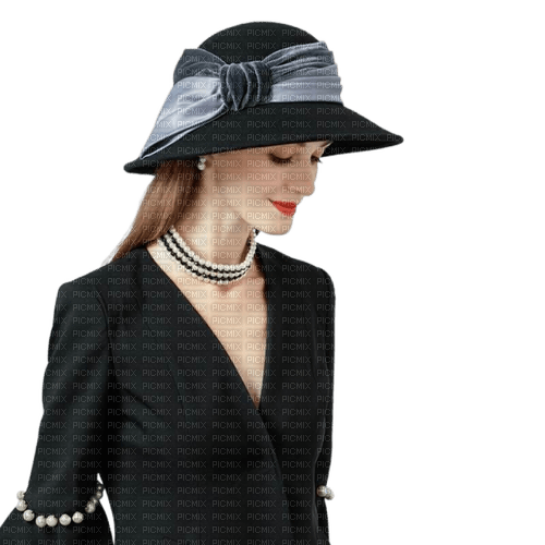 Женщина в шляпе - kostenlos png