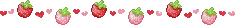 strawberry banner - GIF animado grátis