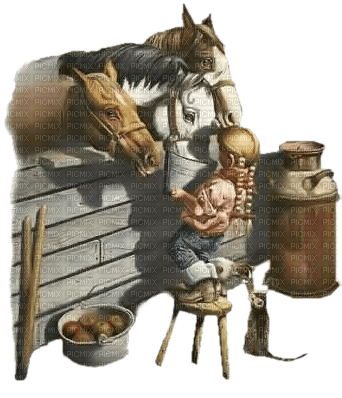 child with horse bp - png gratis