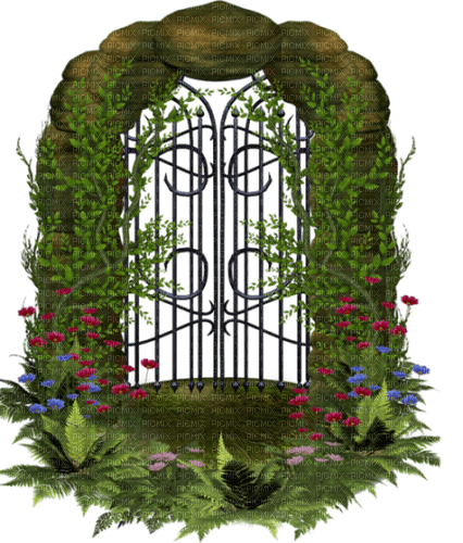 dolceluna deco spring flowers arch frame - ücretsiz png