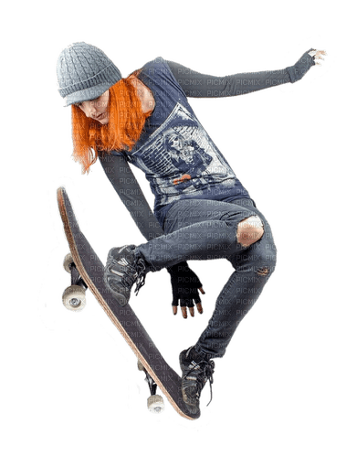 #girl #skateboard #jump #urban #city - безплатен png