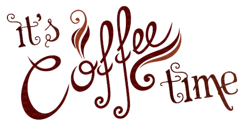 Coffee time.text.brown.Victoriabea - bezmaksas png