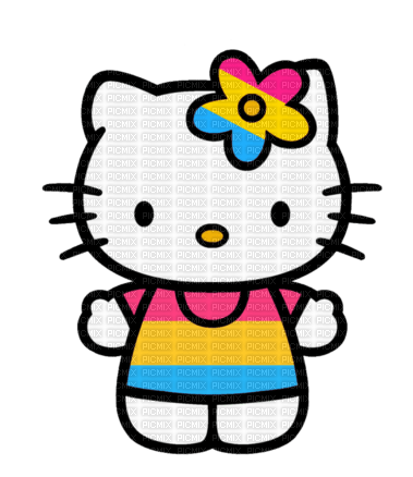 Pansexual Hello Kitty - ücretsiz png