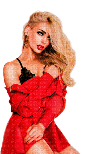woman in red  by nataliplus - PNG gratuit