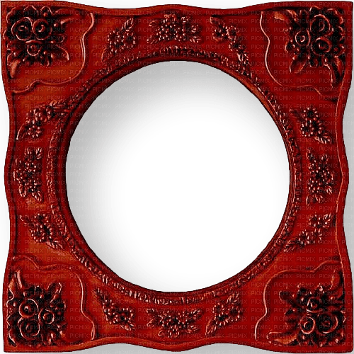 Frame.Cadre.Red.Circle.Victoriabea - Free PNG