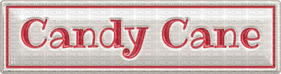 Kaz_Creations Deco Text Candy Cane - zdarma png