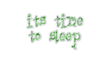 its time to sleep - Gratis animerad GIF