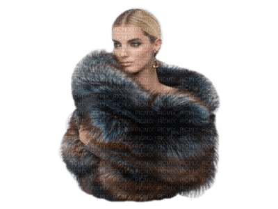 woman in fur bp - bezmaksas png