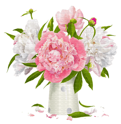 Kaz_Creations Flowers Deco Flower Colours Vase - zadarmo png