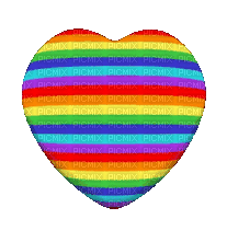 rainbow heart - Gratis geanimeerde GIF