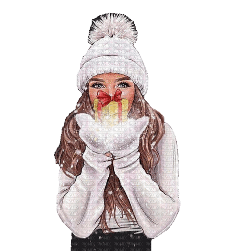 winter woman milla1959 - Ücretsiz animasyonlu GIF