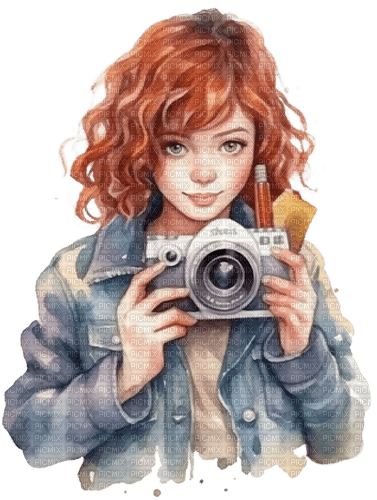loly33 femme photographe - Free PNG