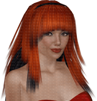 femme au cheveux orange.Cheyenne63 - nemokama png