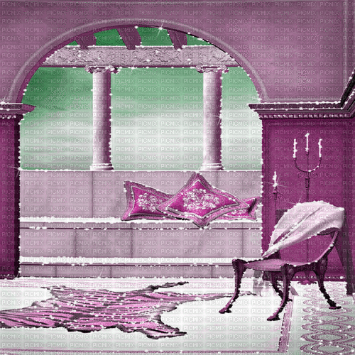 dolceluna animated room purple background - GIF เคลื่อนไหวฟรี