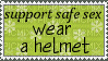 support safe sex wear a helmet - δωρεάν png