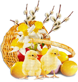 soave deco easter flowers eggs chick vintage - nemokama png