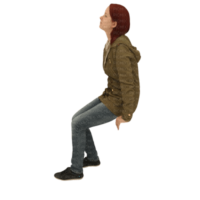 woman sitting - 免费PNG