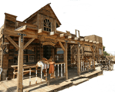 western cowboy town - darmowe png