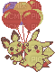 pikachu and pichu - GIF animasi gratis