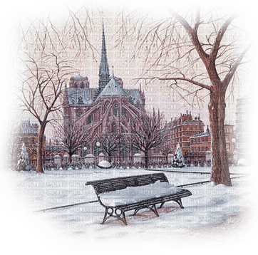Kaz_Creations Paysage Scenery Winter - безплатен png