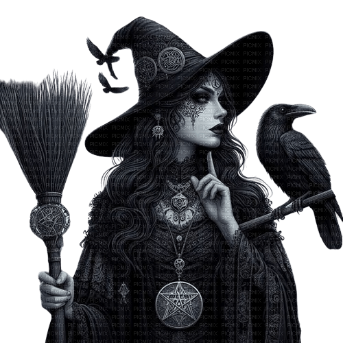 gothic woman black - png ฟรี