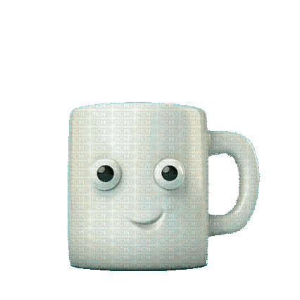 coffee cafe kaffee cup tasse can pot tube fun gif anime animated animation face visage mignon breakfast morning - Free animated GIF