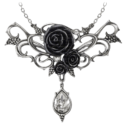 Bijou rose gothique - ücretsiz png