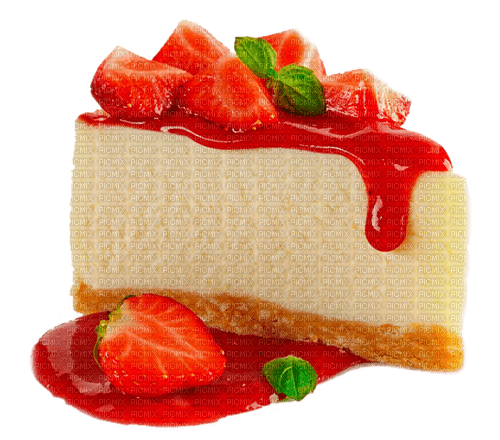 strawberry cake by nataliplus - Free PNG