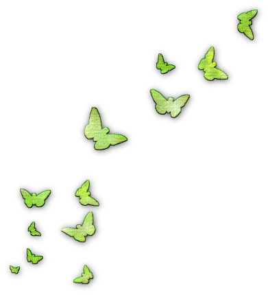 soave deco butterfly green - Free PNG