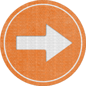 Brad Flair Button Knopf Arrow orange - PNG gratuit