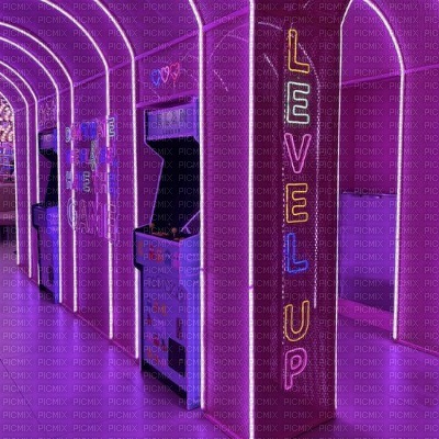Pink Arcade Background - 免费PNG