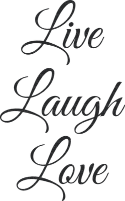 Kaz_Creations Logo Text Live Laugh Love - ilmainen png