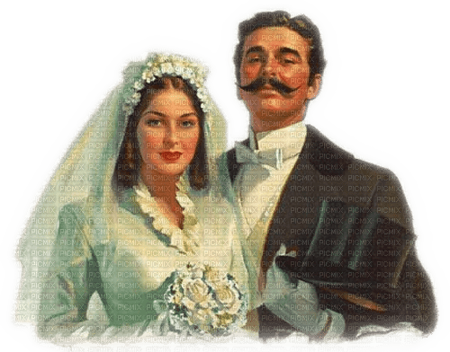 Rena Vintage Paar Wedding Hochzeit Love Liebe - bezmaksas png