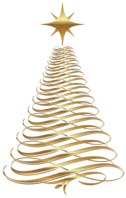 Christmas gold tree, sunshine3 - png gratis
