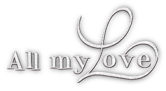 soave text all my love  white - PNG gratuit