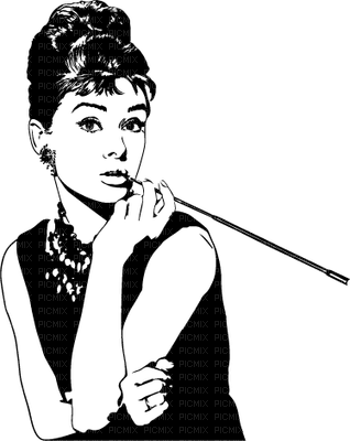 Audrey Hepburn by EstrellaCristal - безплатен png