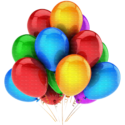 Kaz_Creations Colours Balloons 🎈 - zadarmo png