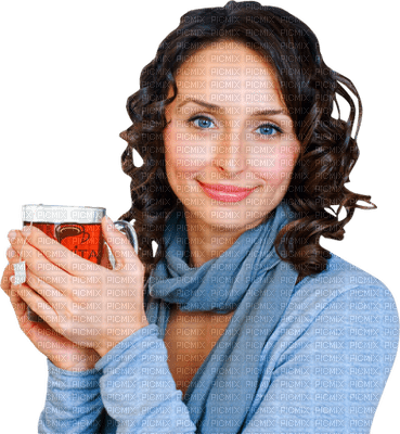 woman with scarf bp - png gratuito