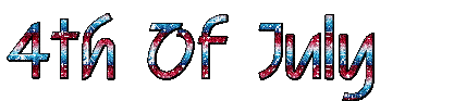 4th Of July.Text.Red.White.Blue - Безплатен анимиран GIF