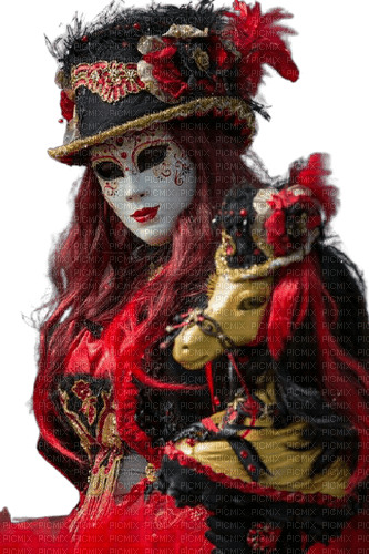 kikkapink woman carnival mask - zdarma png