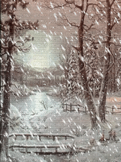 Schnee-Umgebung. - GIF animasi gratis