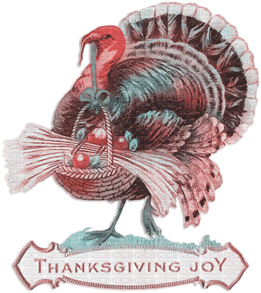 soave deco thanksgiving text turkey vintage - PNG gratuit