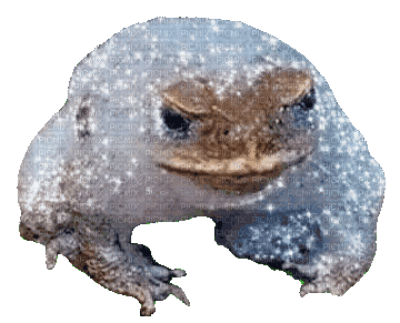 Glitter soap toad - Free animated GIF